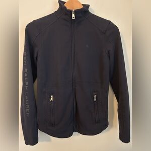 Ralph Lauren Navy Stretch Cotton Full Zip Jacket, Size SP